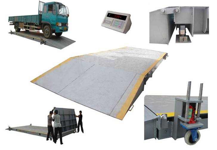 Short platform truck scale
